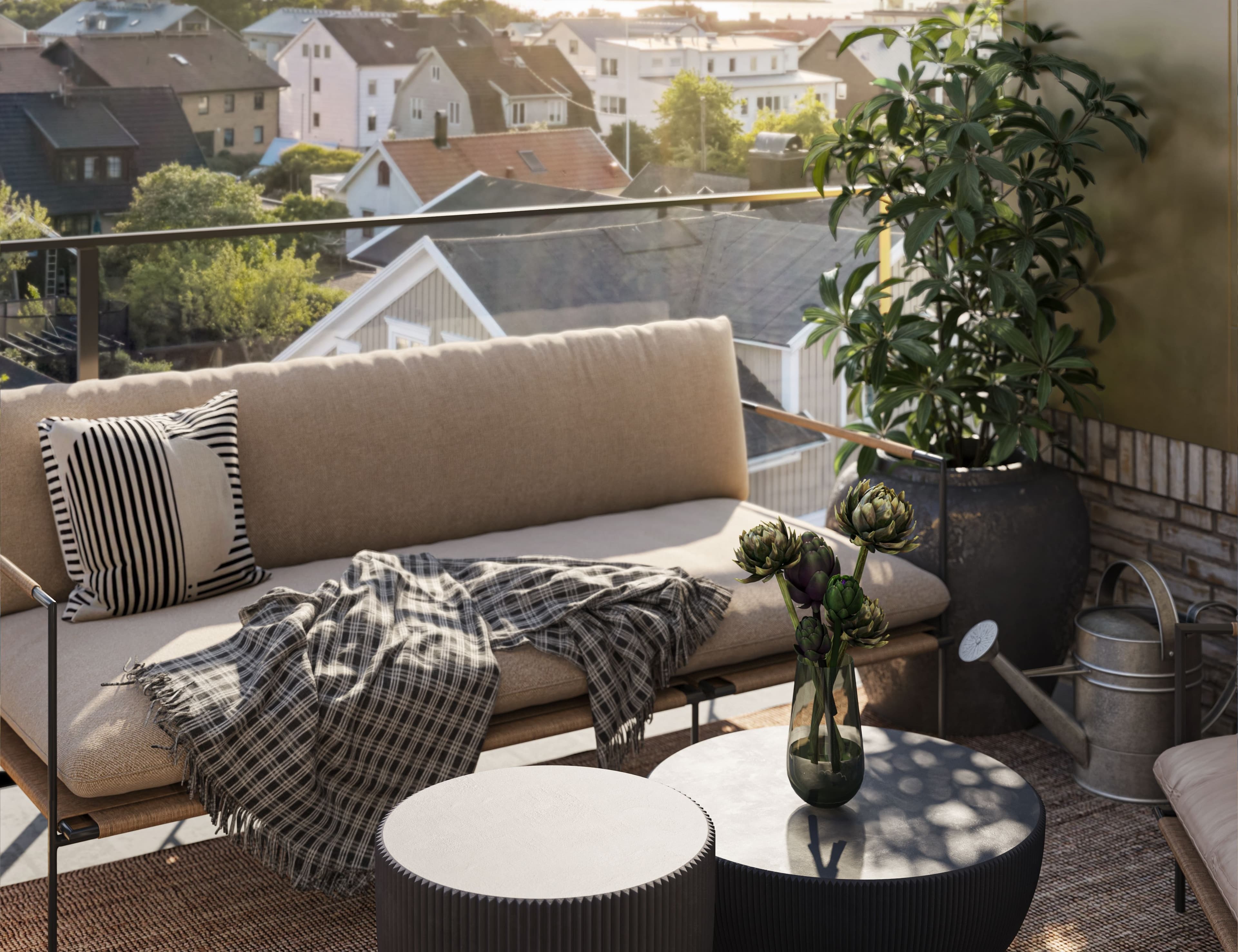 3D-rendering detalj Brf Nivå