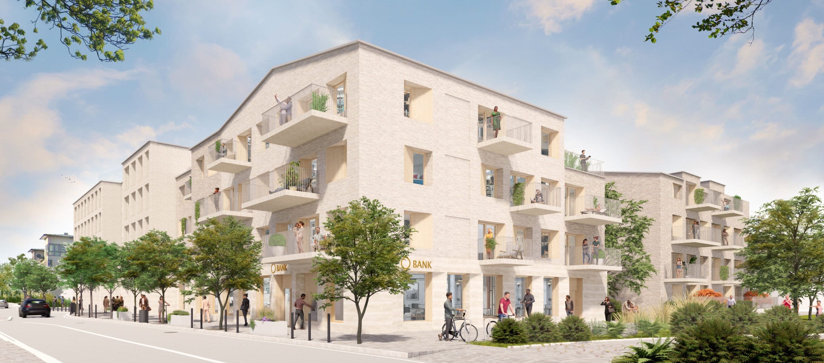 3d vy Kvarteret Malmgården Bollebygd